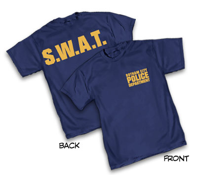 GOTHAM CITY P.D.: S.W.A.T. T-Shirt (f & b )