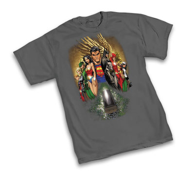 JLA: IDENTITY CRISIS T-Shirt By Michael Turner  L/A