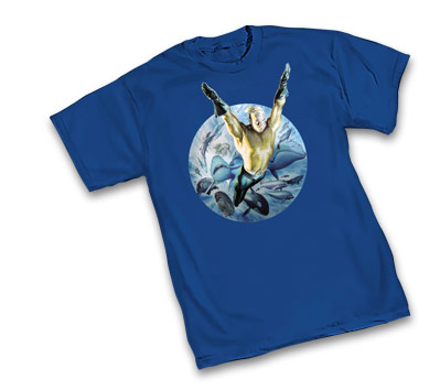 JUSTICE: AQUAMAN T-Shirt by Alex Ross  L/A