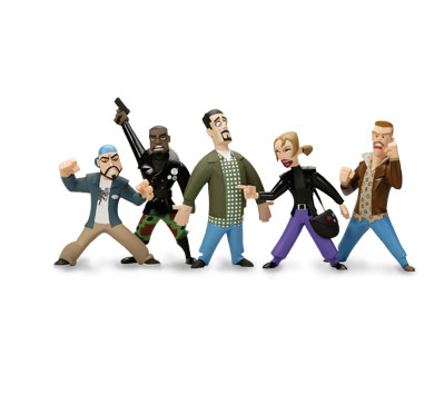 CHASING AMY InAction Figures - Set of five (5)