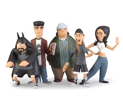 MALLRATS InAction Figures - Set of five (5)