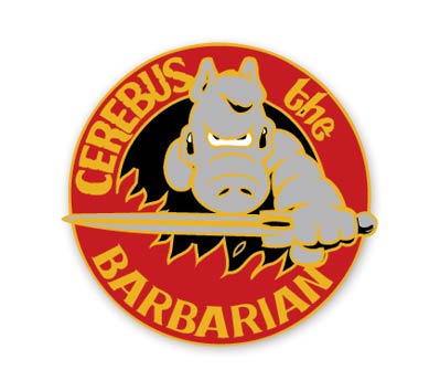 CEREBUS #1: BARBARIAN Cloisonne Pin