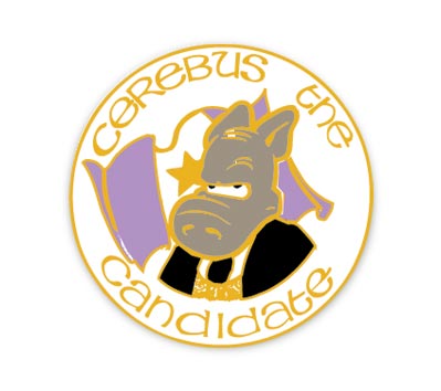 CEREBUS #2: CANDIDATE Cloisonne Pin