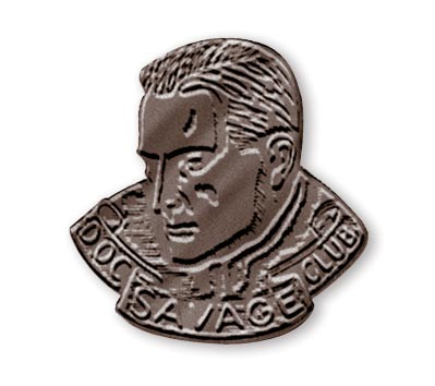 DOC SAVAGE CLUB Sculpted Pin