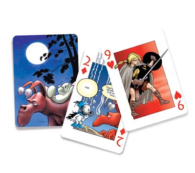 BONE PLAYING CARDS