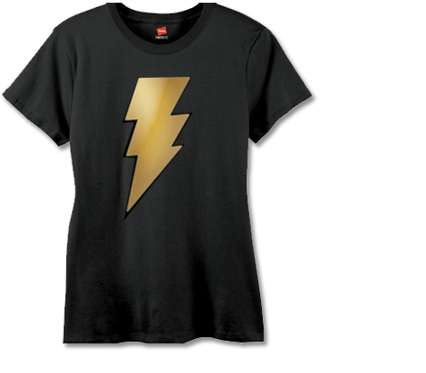 BLACK ADAM METALIX SYMBOL Women's Tee  L/A