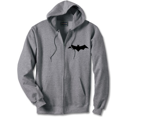 ANIMATED BATMAN SYMBOL Full-Zip Hoodie 