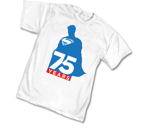 SUPERMAN 75th ANNIVERSARY&#8200;LOGO T-Shirt  L/A