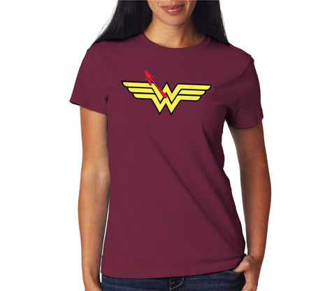 WATCHMEN/WONDER WOMAN SYMBOL Womens Tee