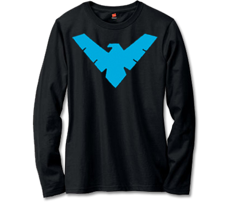 ANIMATED BATMAN: NIGHTWING SYMBOL Long-Sleeve Shirt  L/A
