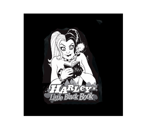 HARLEY'S LITTLE BLACK BOOK Womens Tee by Amanda Conner